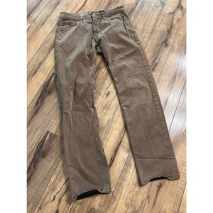 AG Adriano Goldschmied brown pants size 31x30”…. Originally 31x34